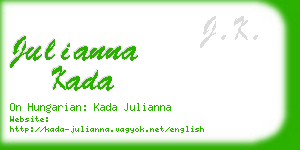 julianna kada business card